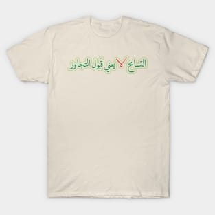 Tolerance does not mean accepting aggression AR T-Shirt